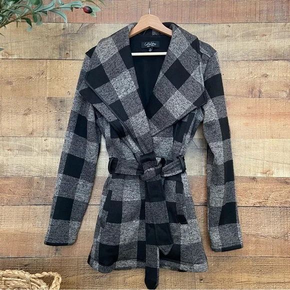 Plaid Coat, SOFT, Comfort, I Stretch💛 EXCELLENT CONDITION, Worn Once - Picture 5 of 12